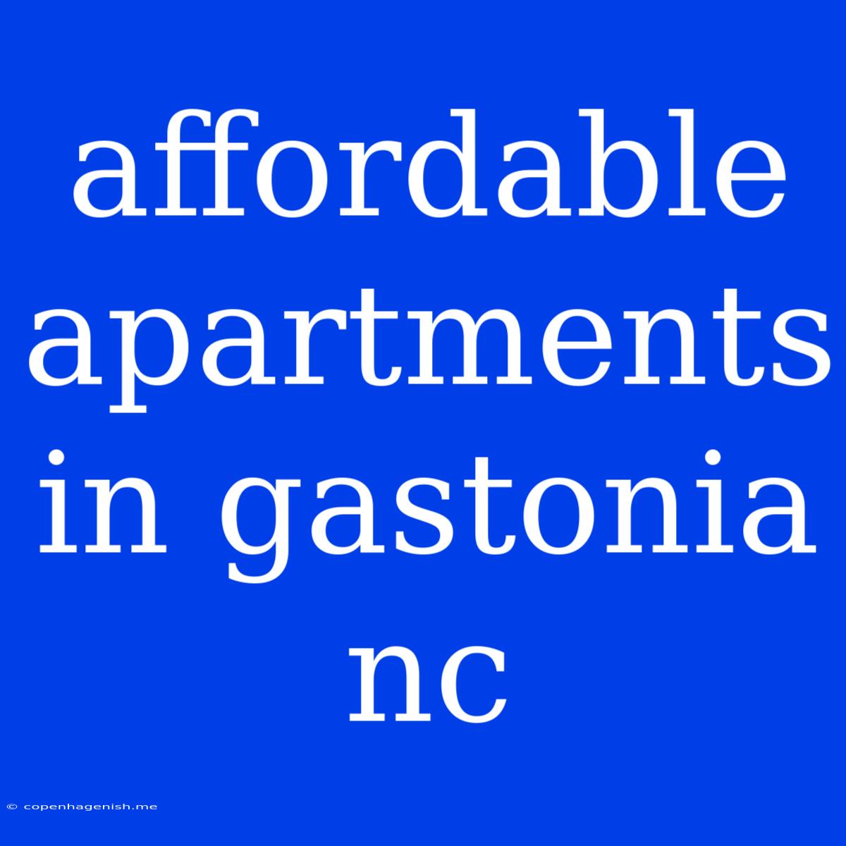 Affordable Apartments In Gastonia Nc