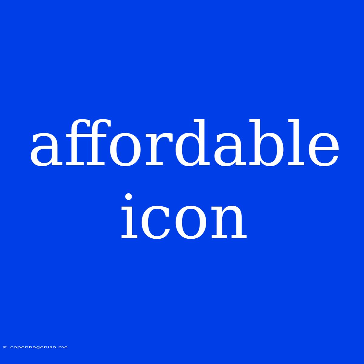 Affordable Icon