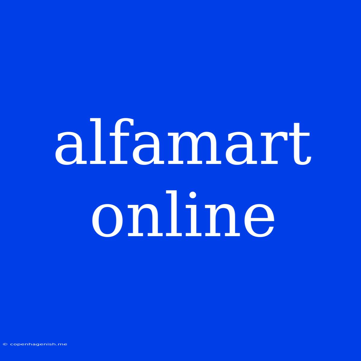 Alfamart Online