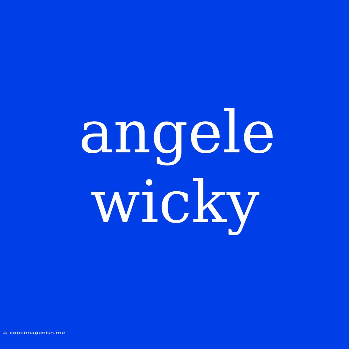 Angele Wicky