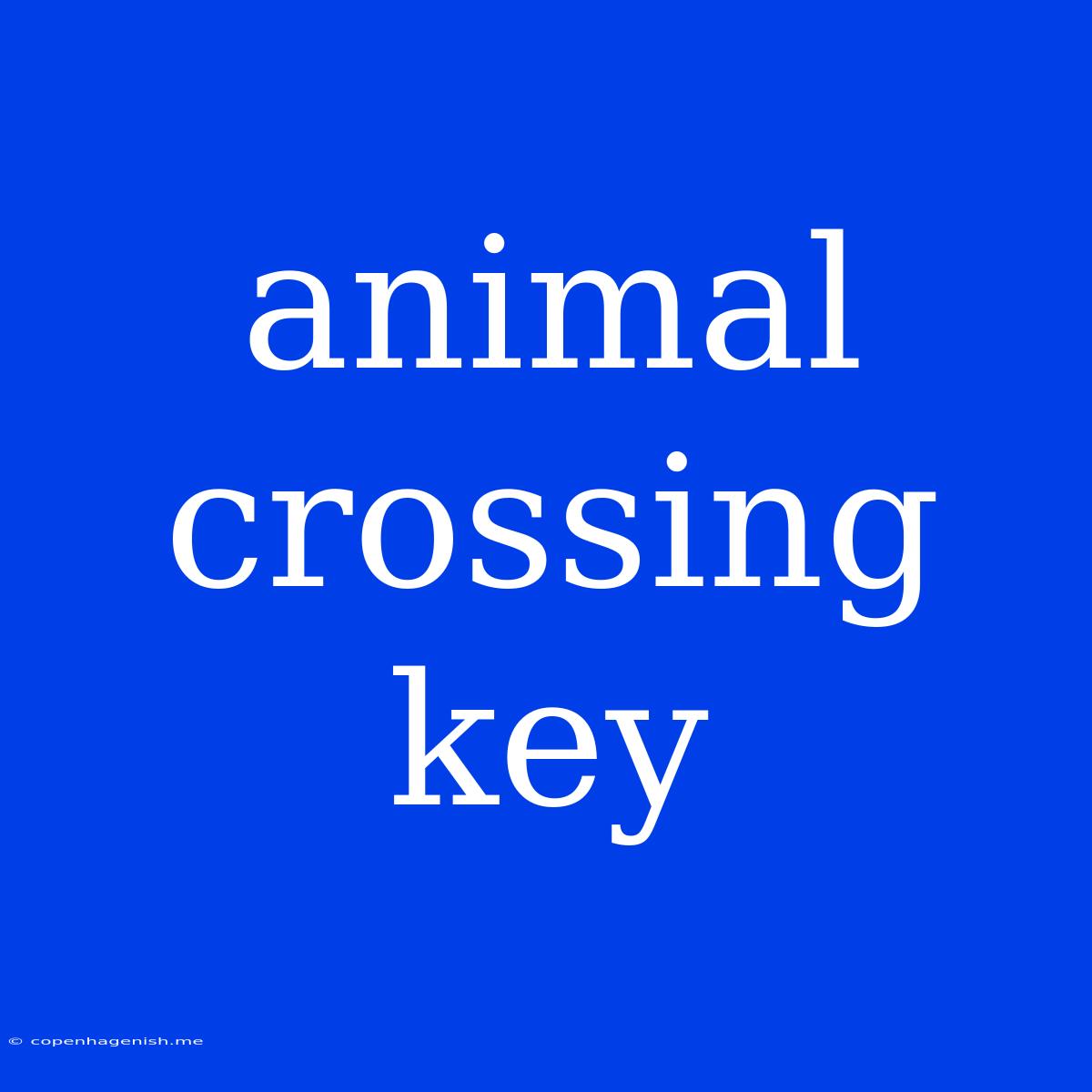 Animal Crossing Key