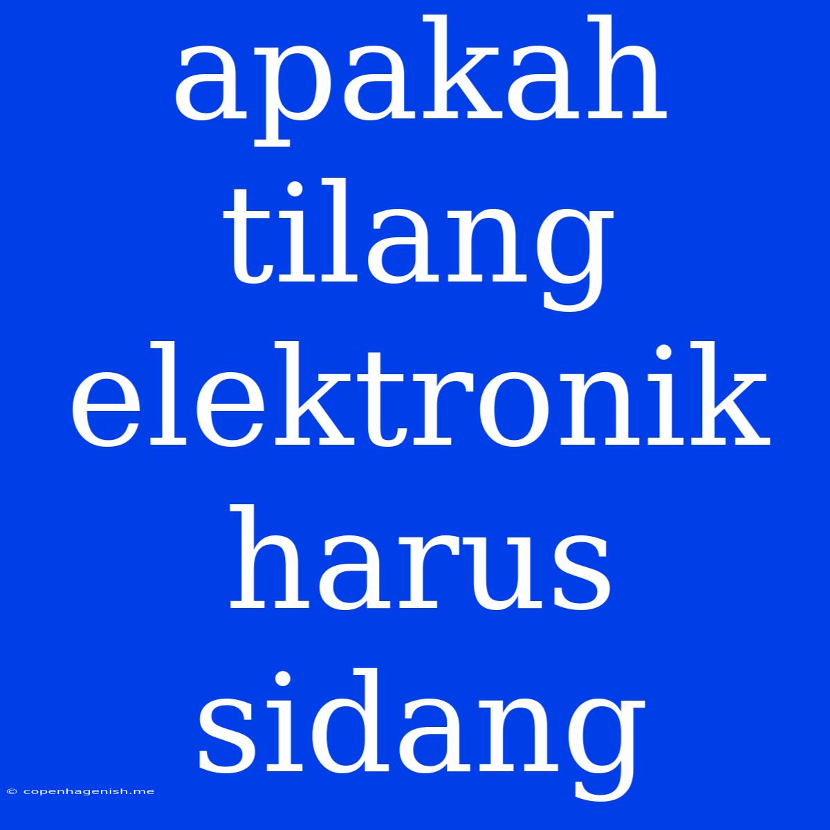 Apakah Tilang Elektronik Harus Sidang