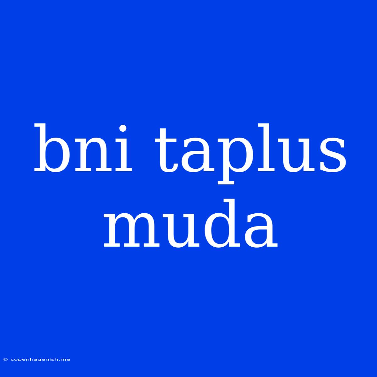 Bni Taplus Muda