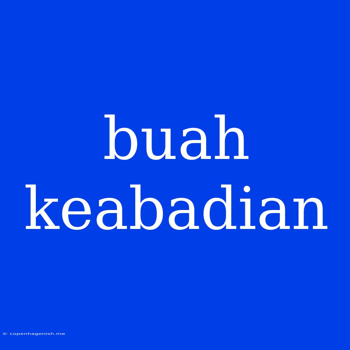 Buah Keabadian