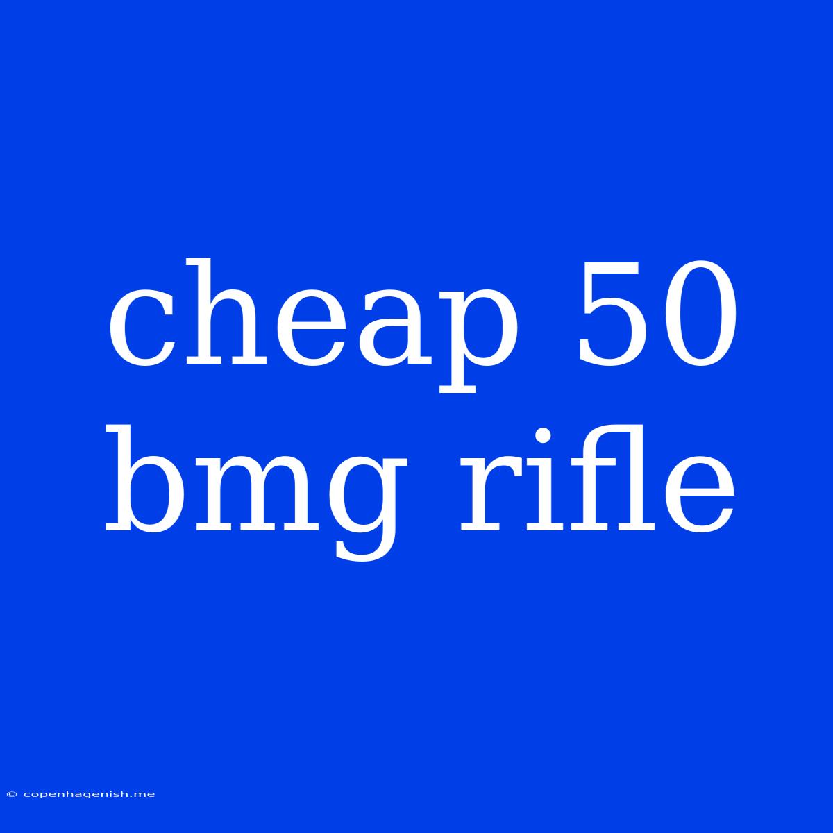 Cheap 50 Bmg Rifle