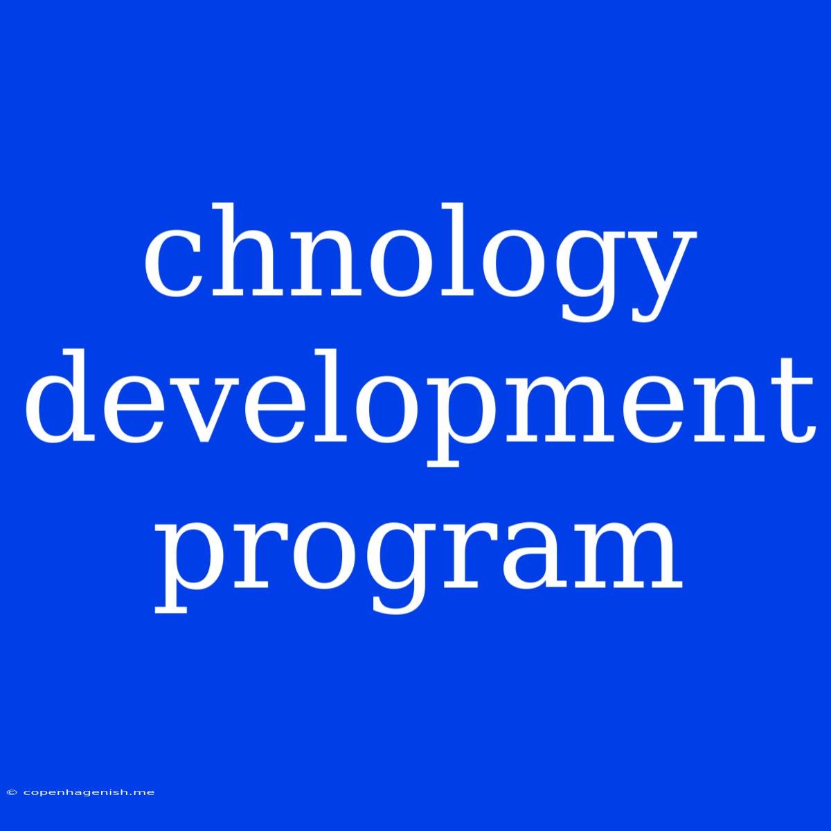 Chnology Development Program