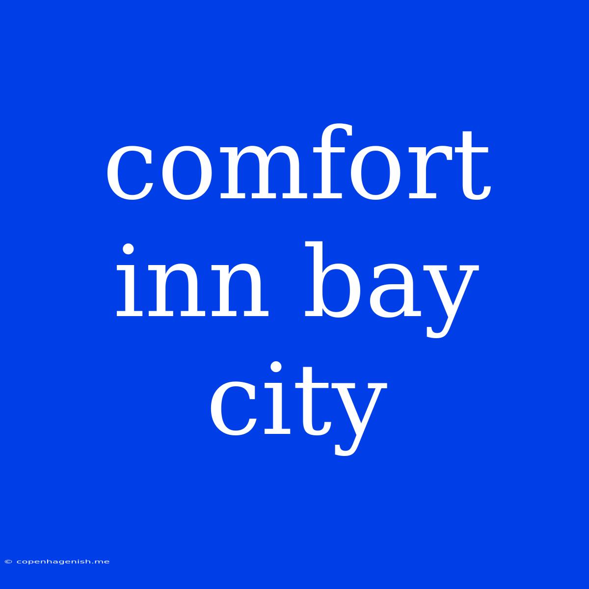 Comfort Inn Bay City