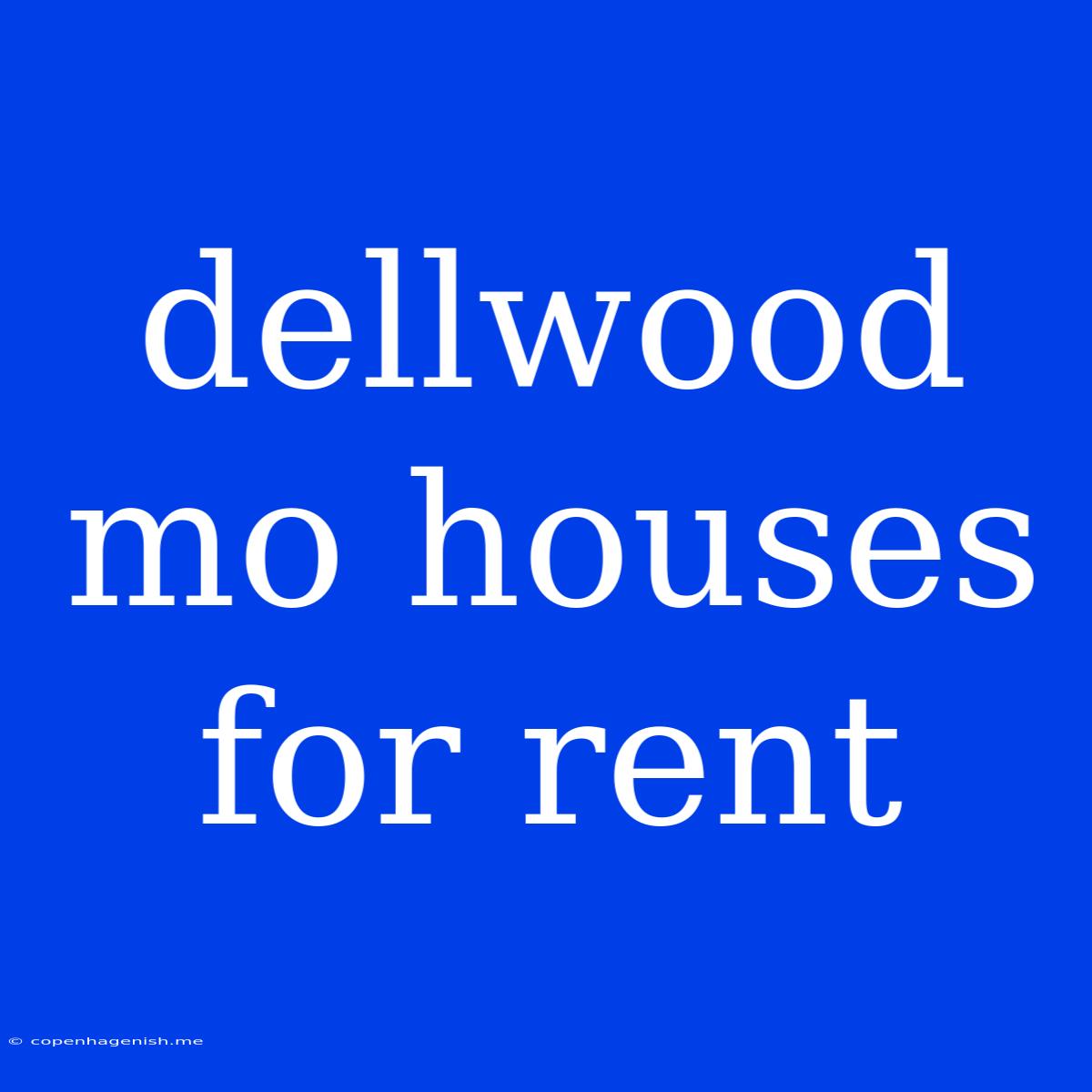 Dellwood Mo Houses For Rent