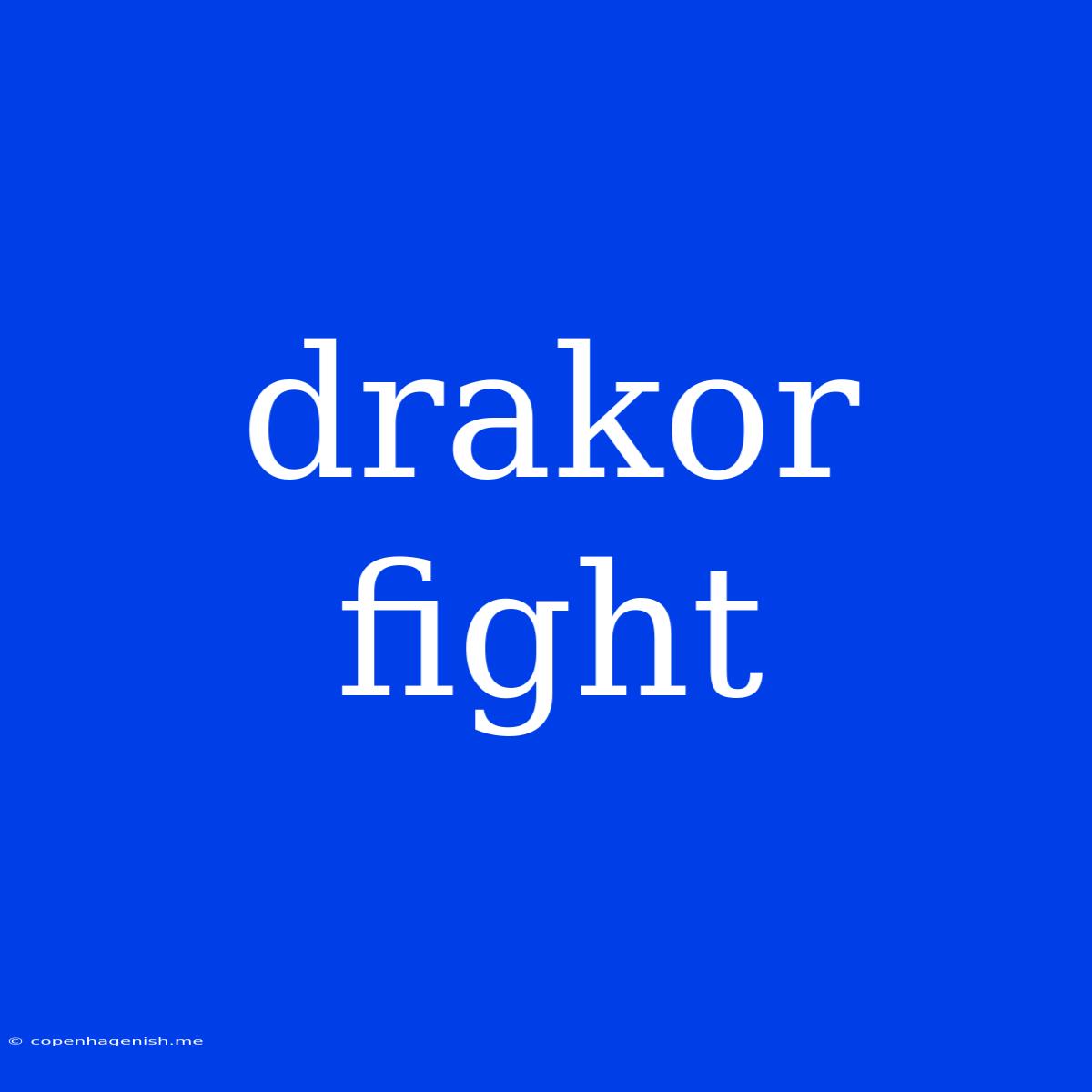 Drakor Fight