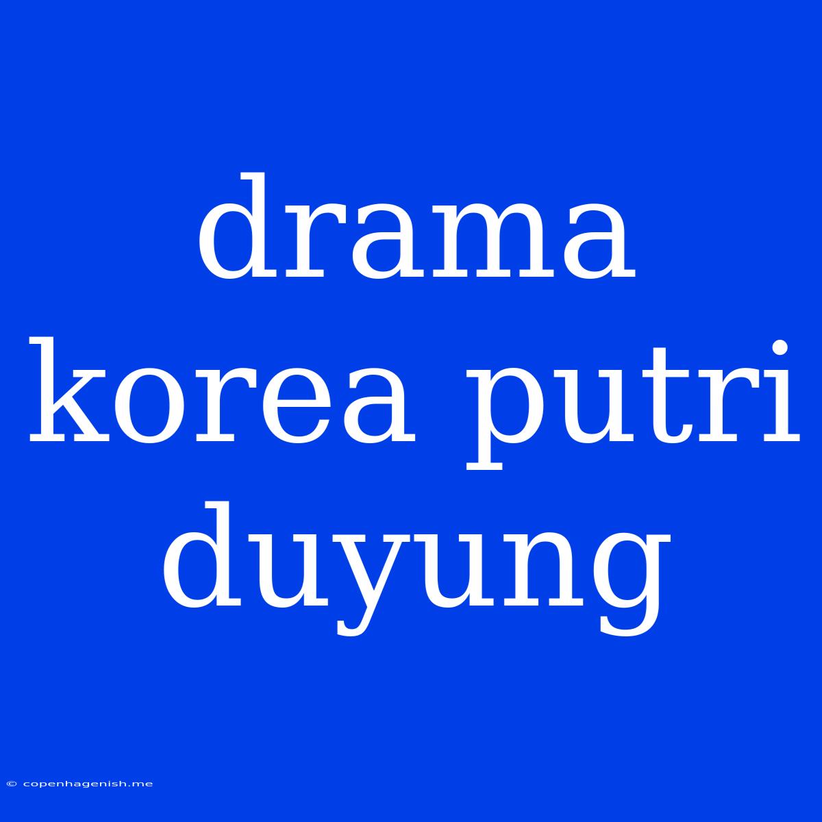 Drama Korea Putri Duyung