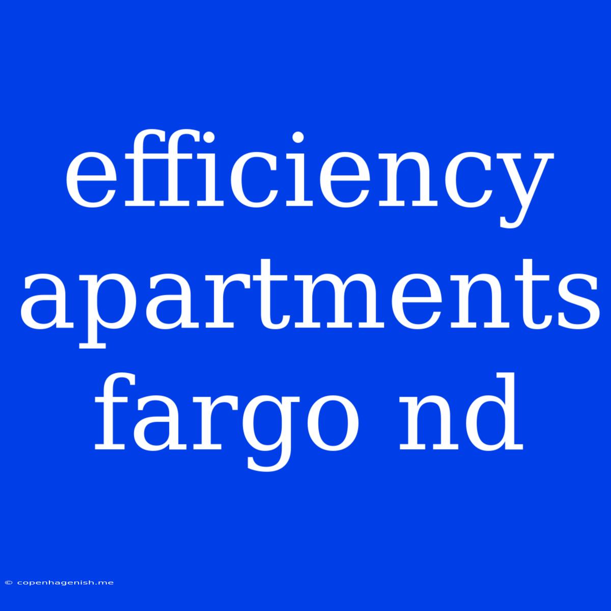 Efficiency Apartments Fargo Nd