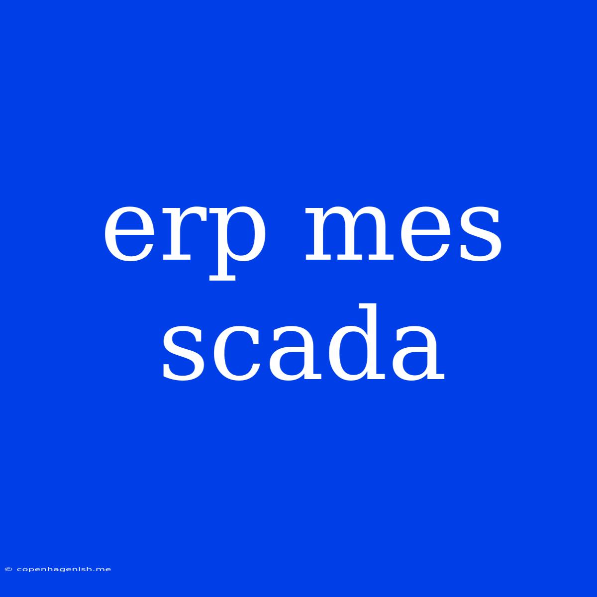 Erp Mes Scada