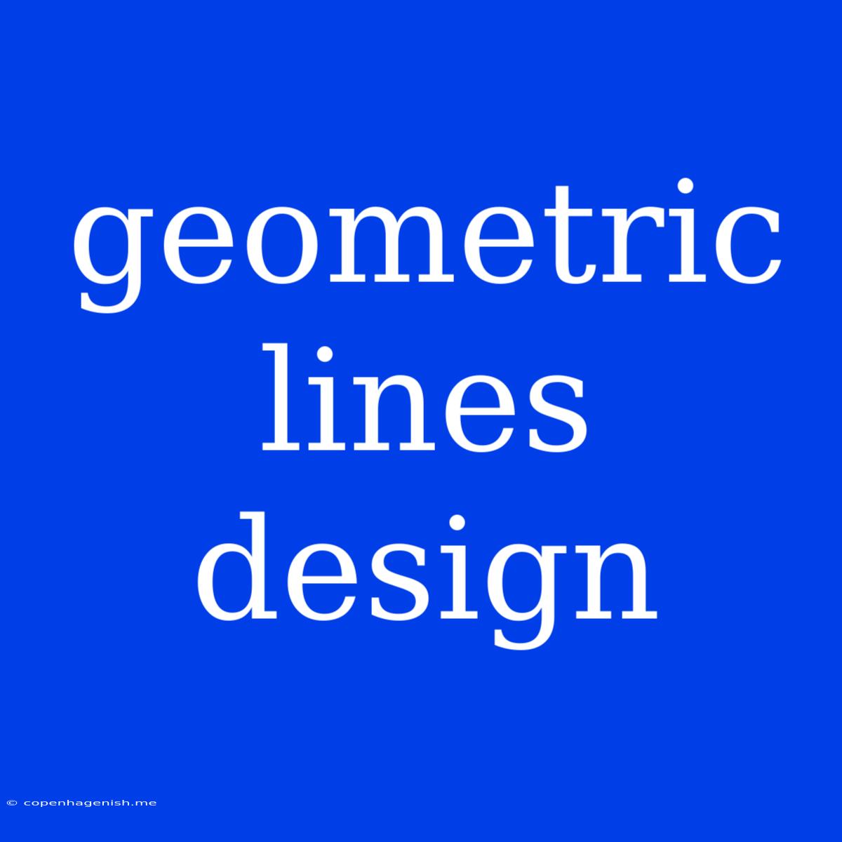 Geometric Lines Design