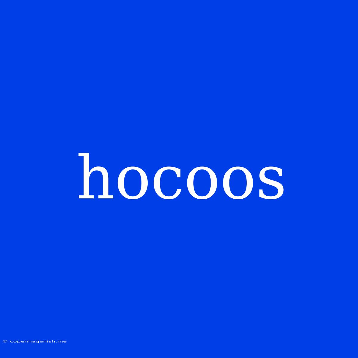 Hocoos