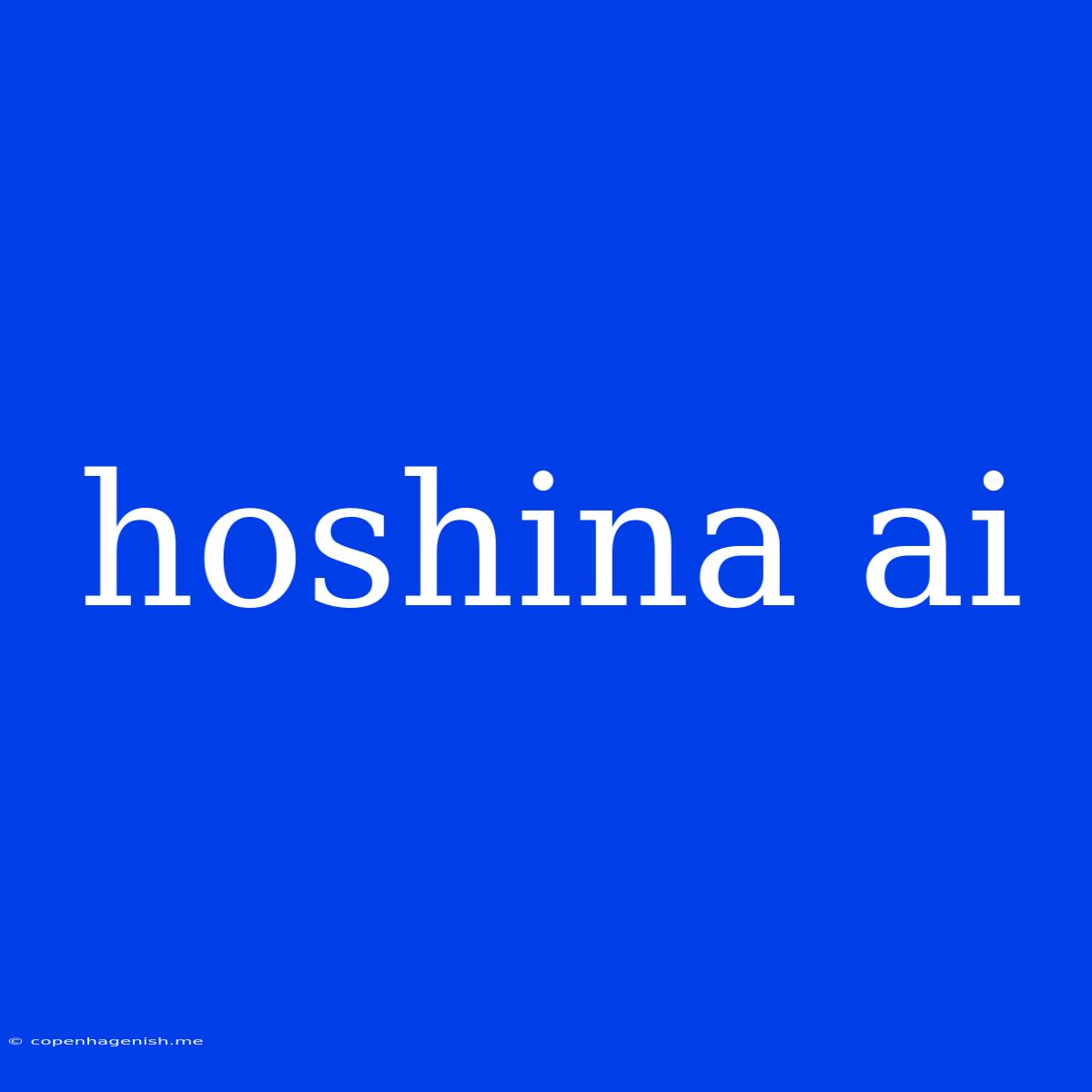 Hoshina Ai