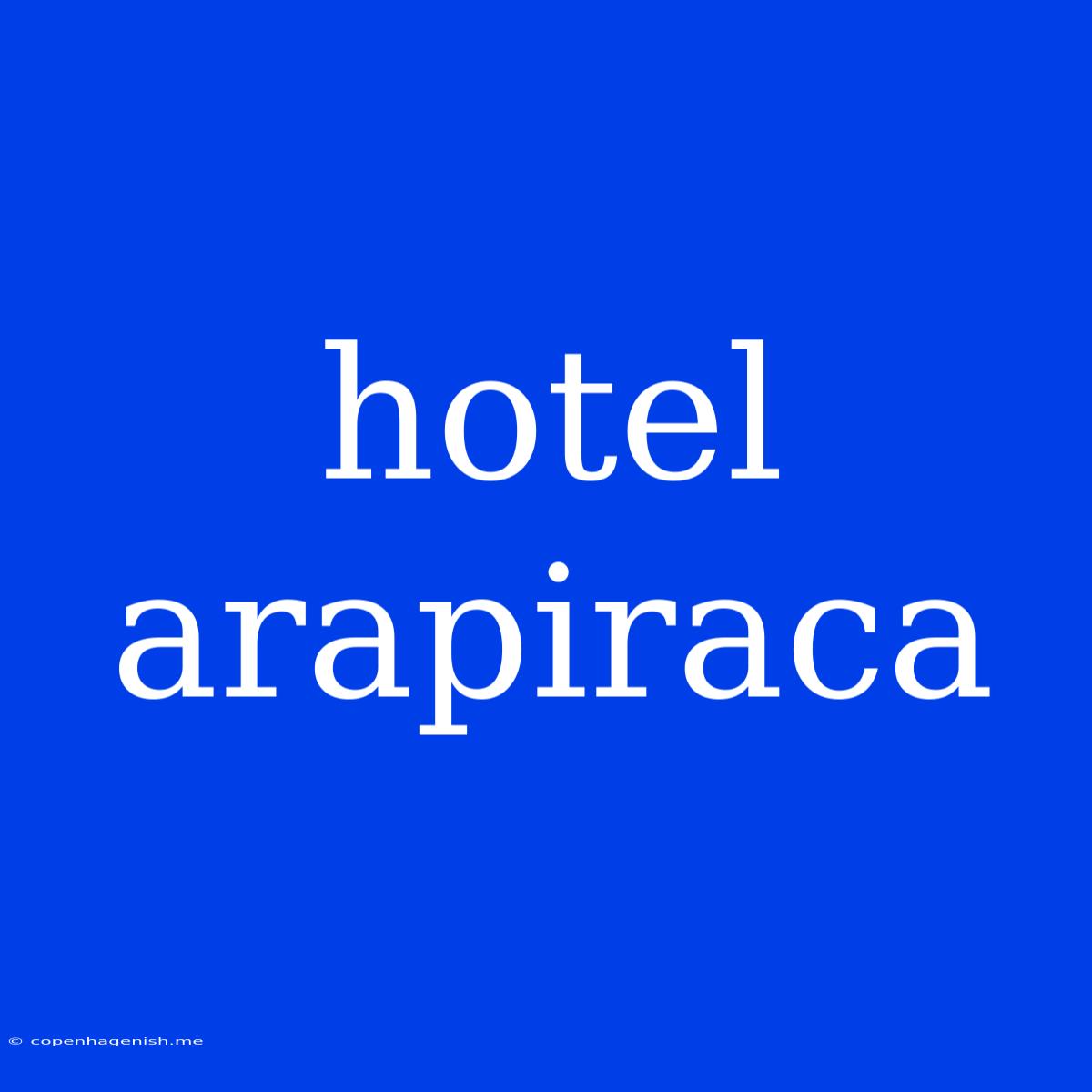 Hotel Arapiraca