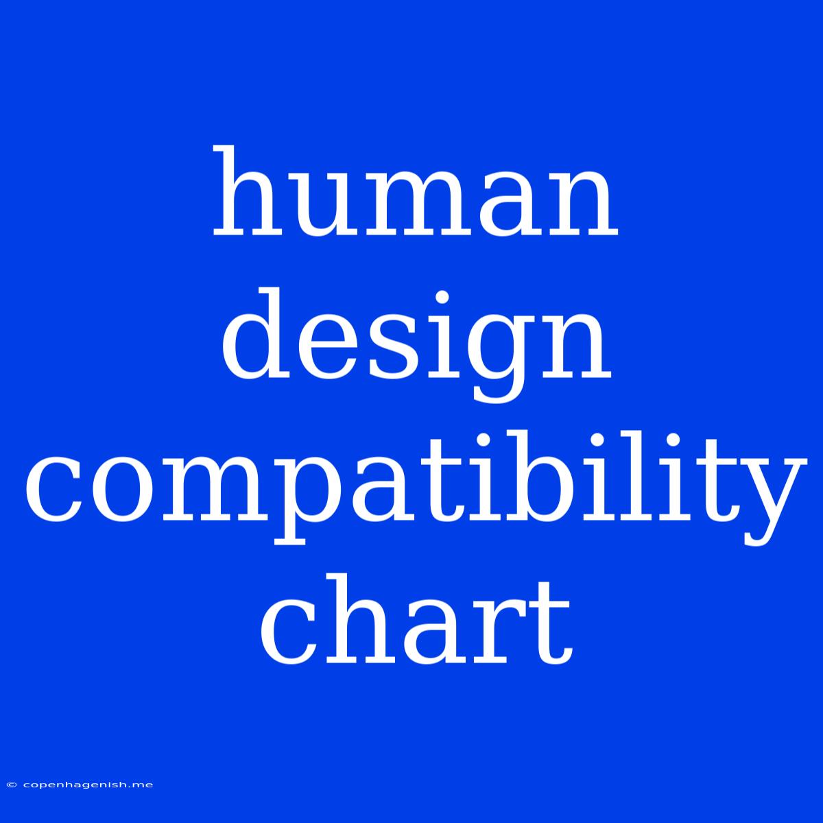 Human Design Compatibility Chart