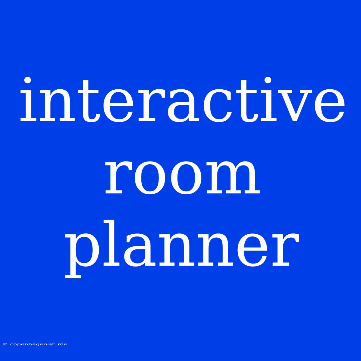 Interactive Room Planner