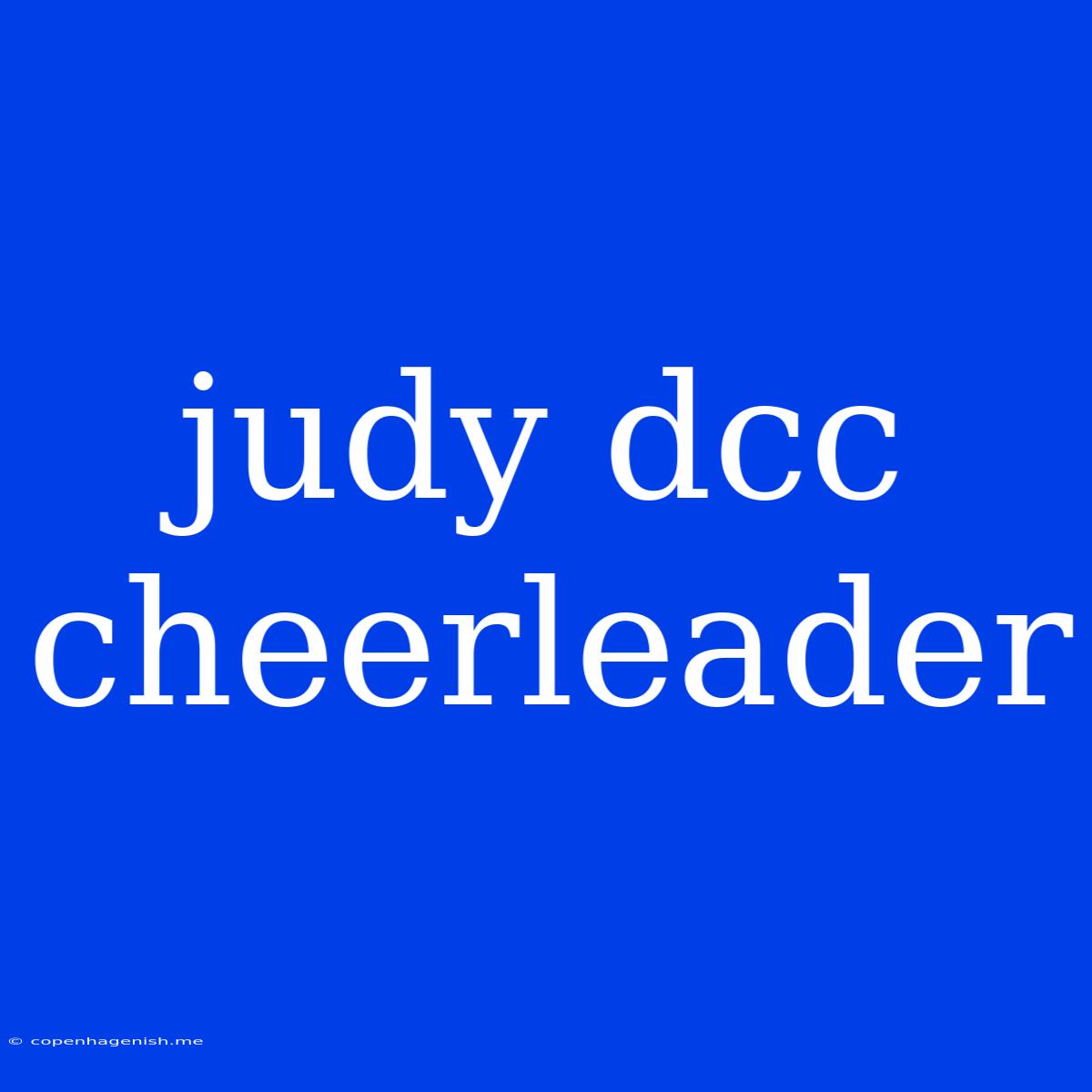 Judy Dcc Cheerleader