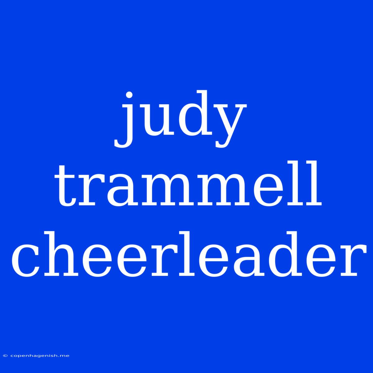 Judy Trammell Cheerleader