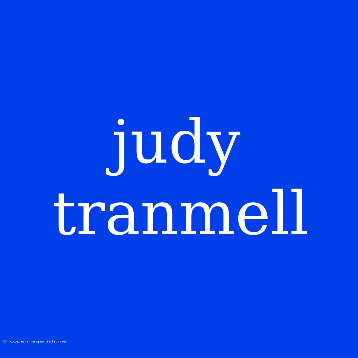 Judy Tranmell