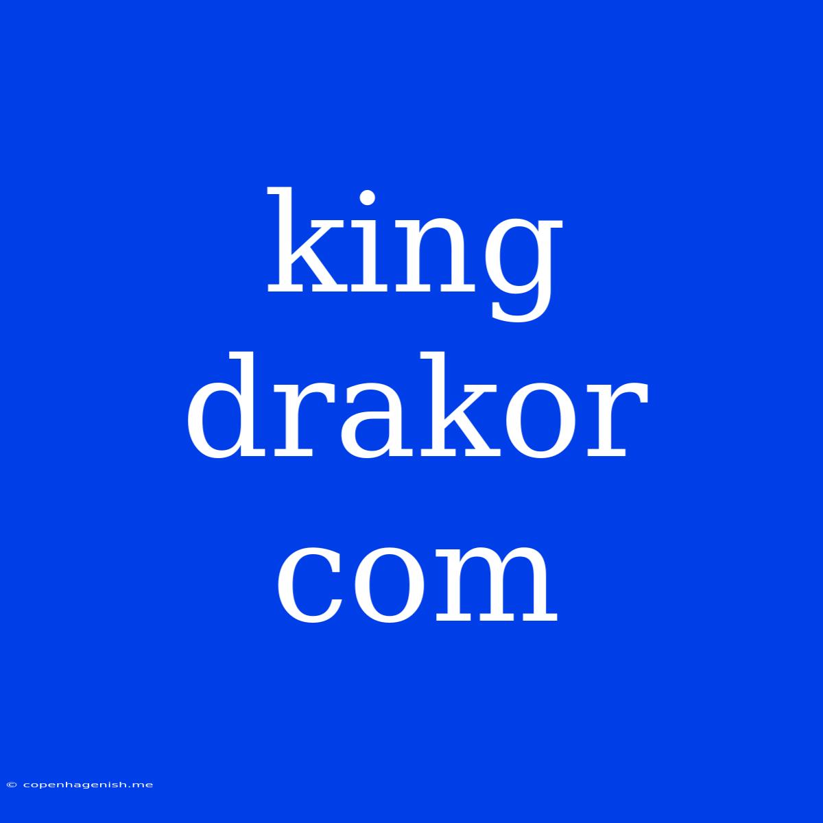 King Drakor Com