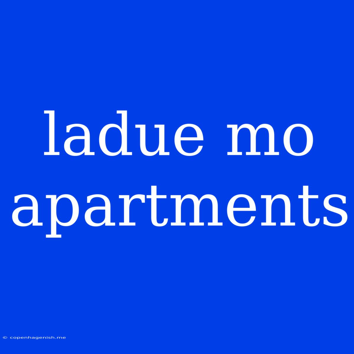 Ladue Mo Apartments