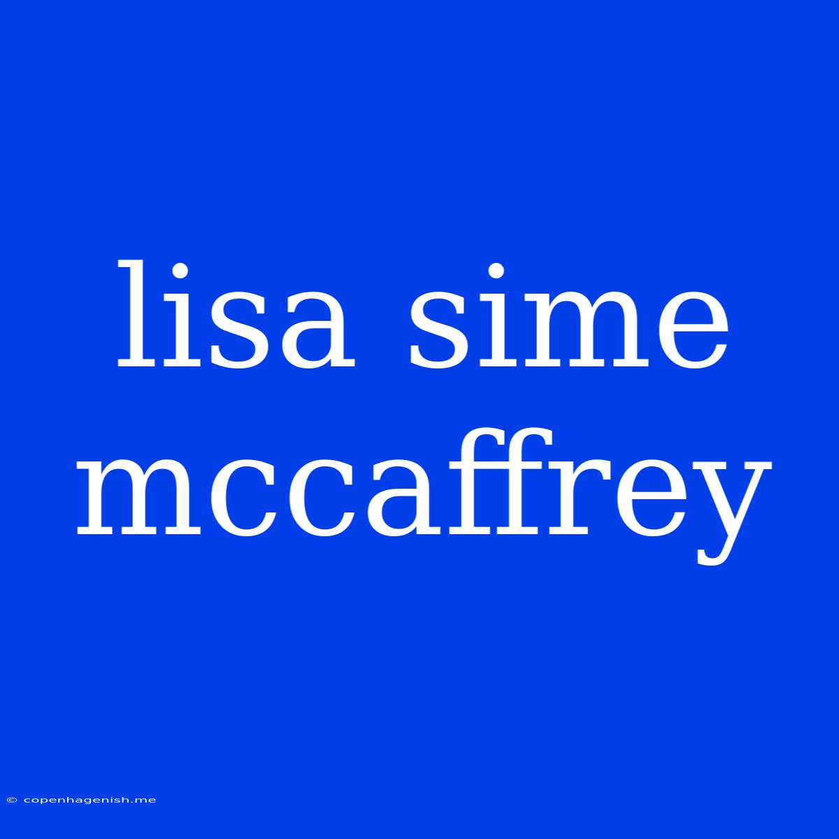 Lisa Sime Mccaffrey