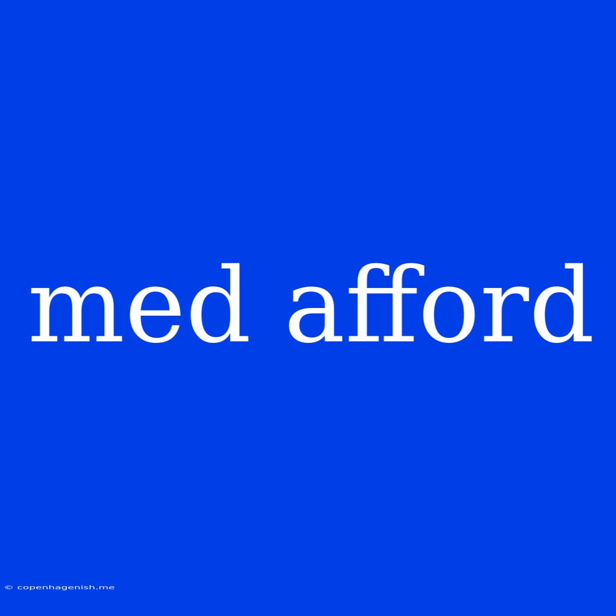 Med Afford