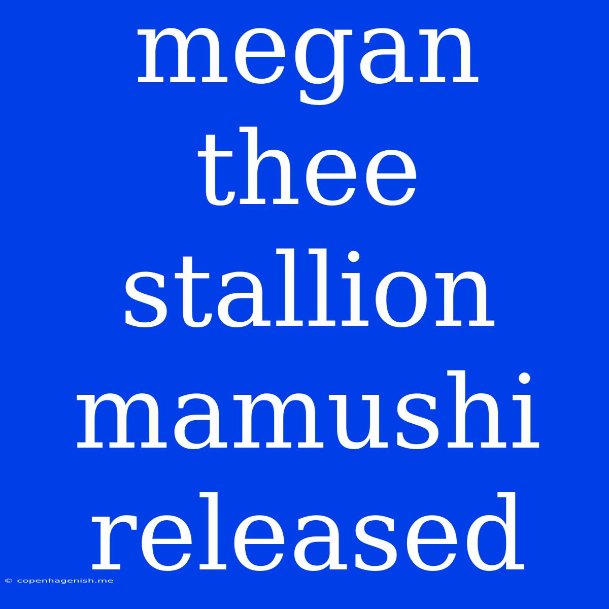 Megan Thee Stallion Mamushi Released