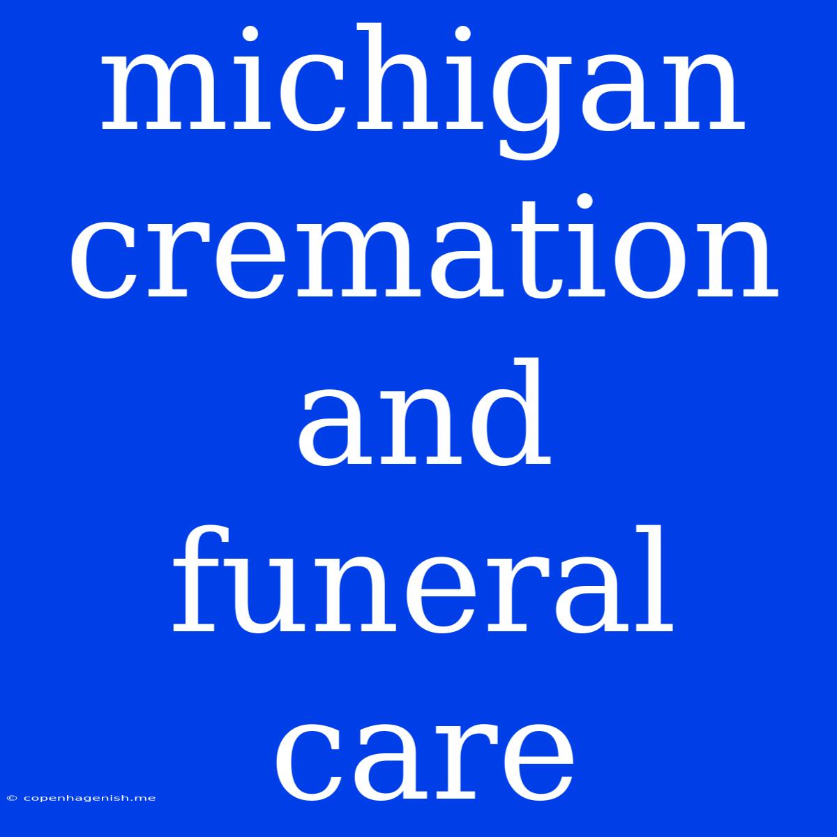 Michigan Cremation And Funeral Care