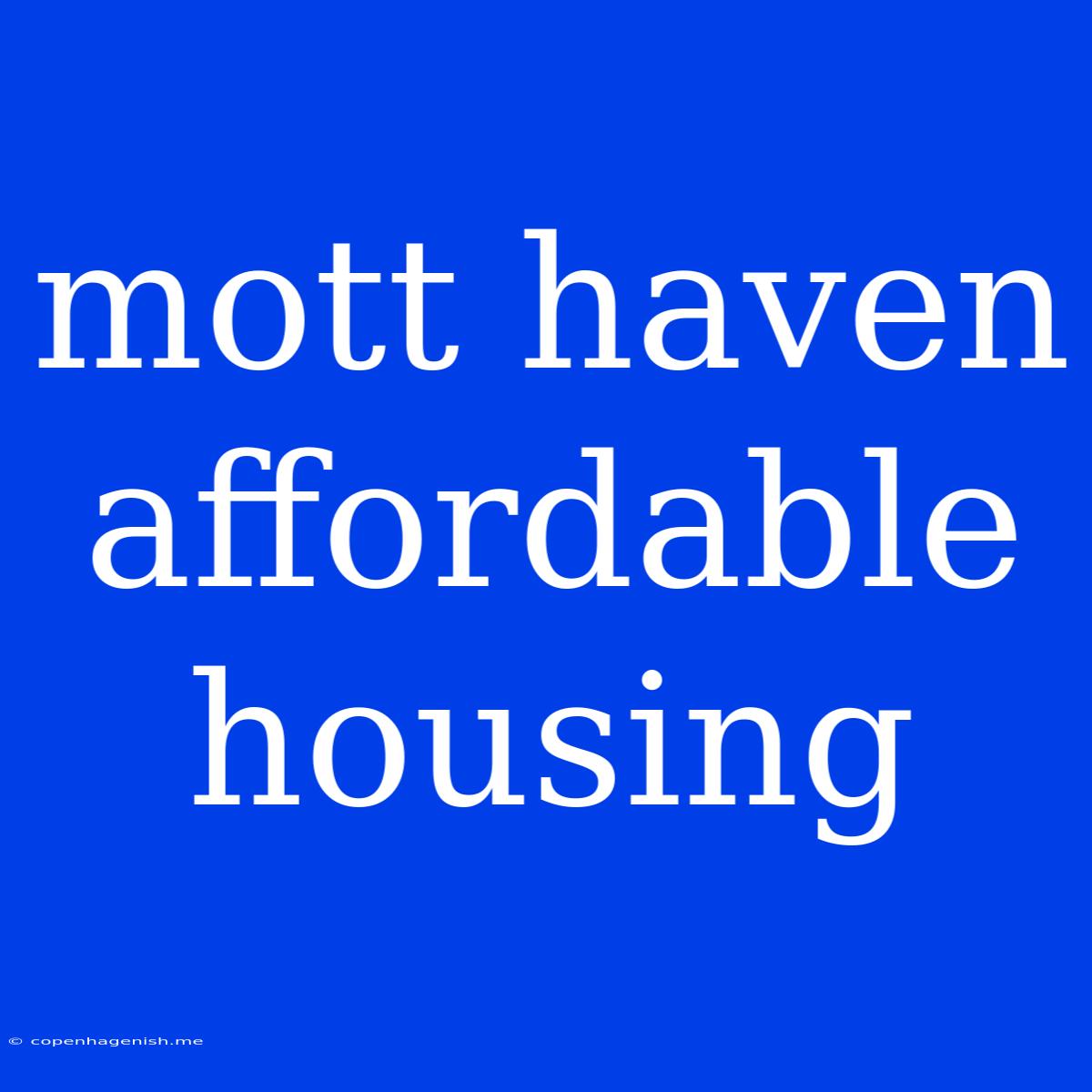 Mott Haven Affordable Housing