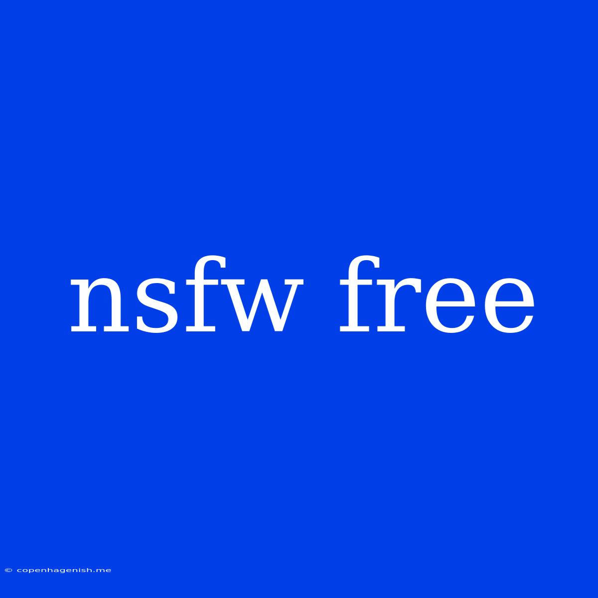 Nsfw Free