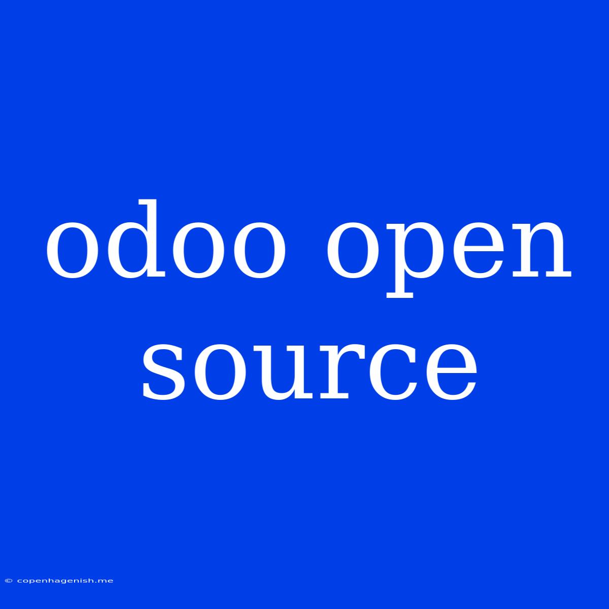 Odoo Open Source