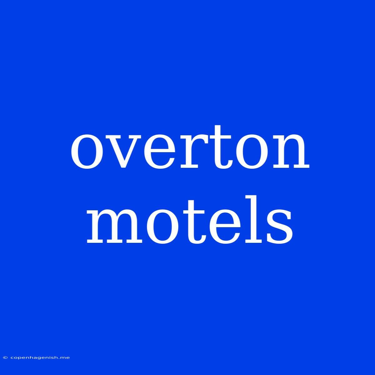 Overton Motels