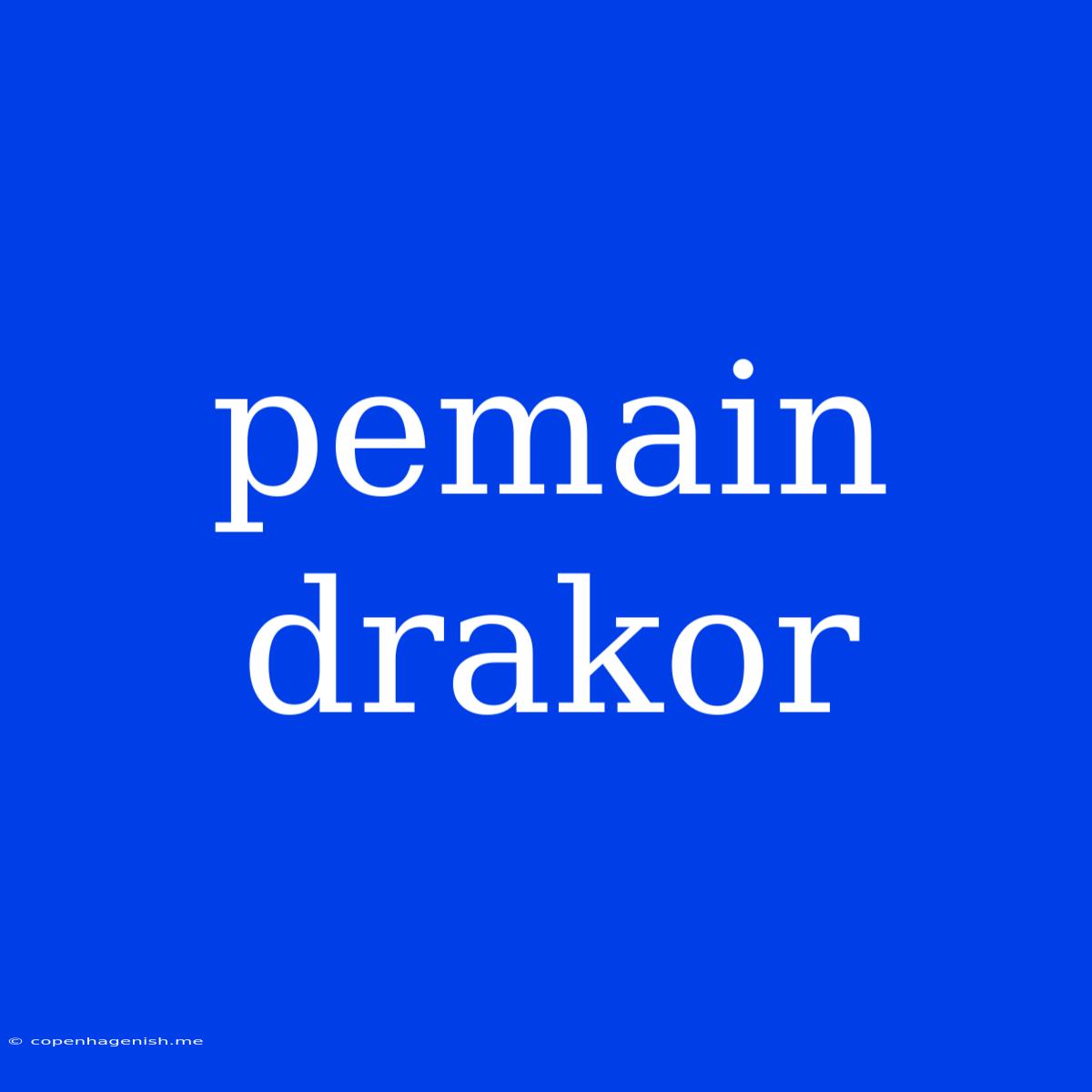 Pemain Drakor