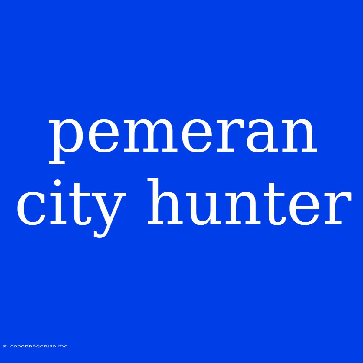 Pemeran City Hunter