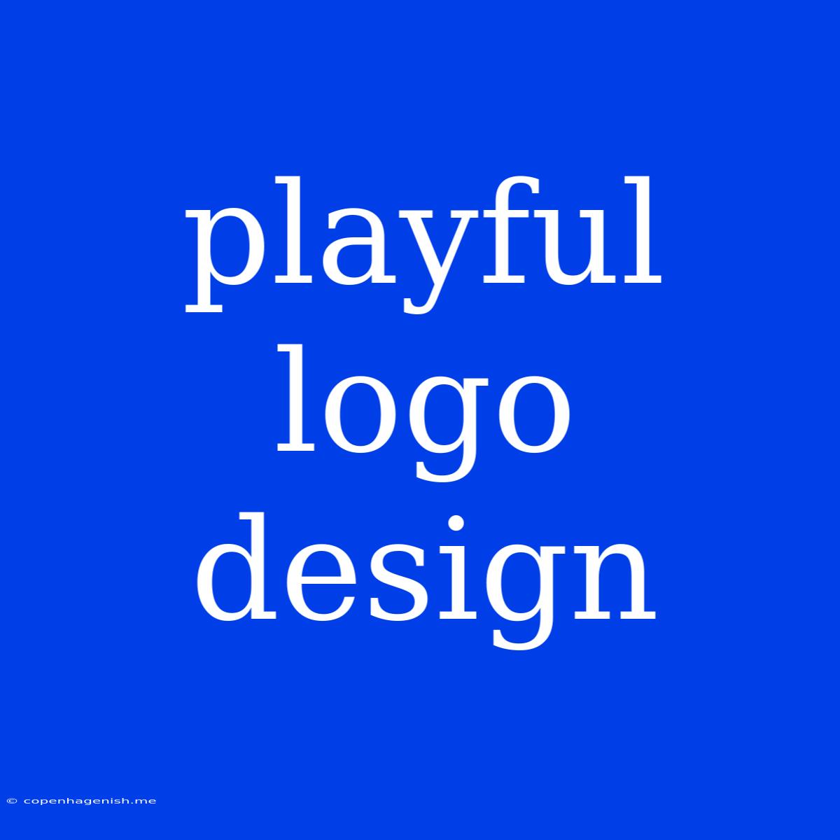 Playful Logo Design