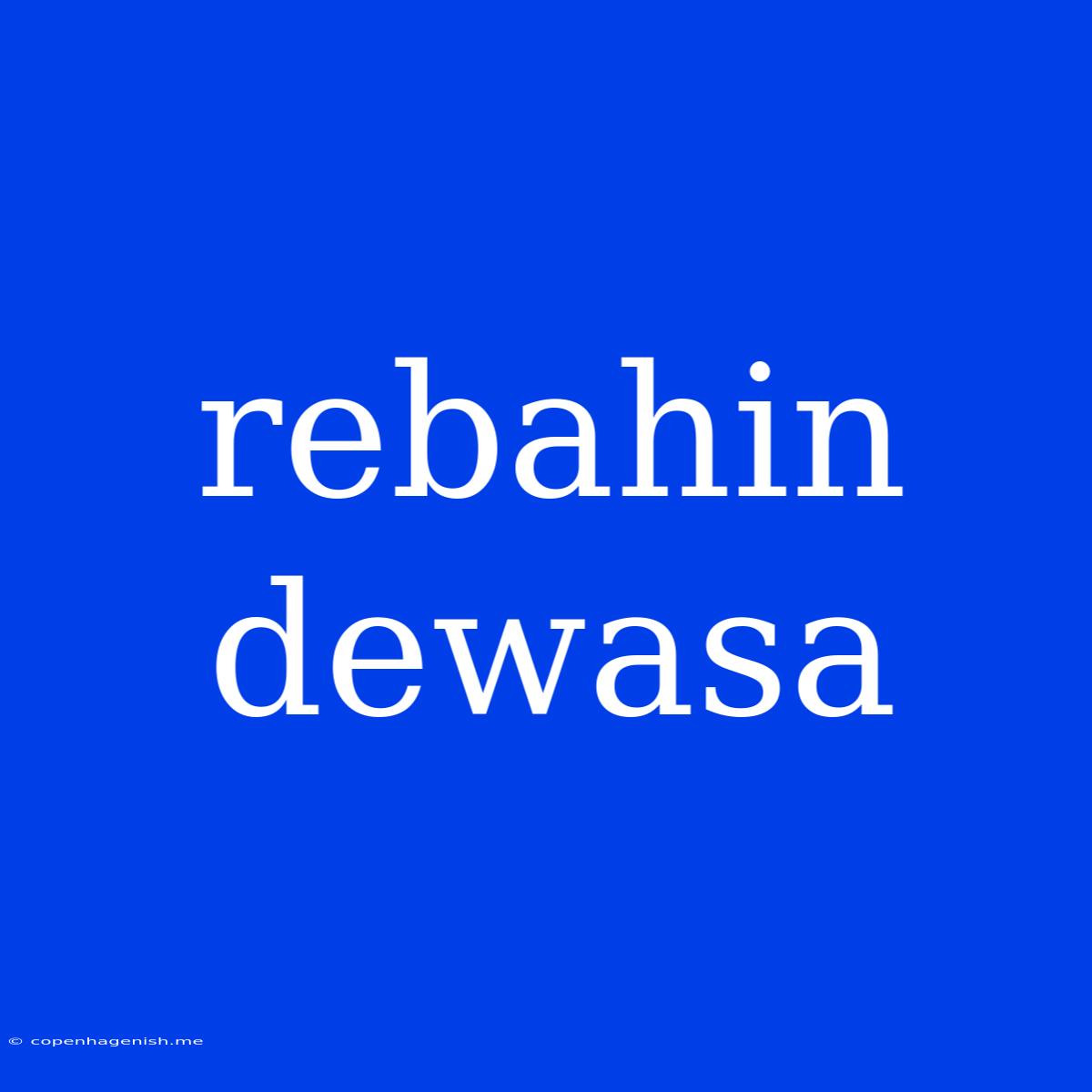 Rebahin Dewasa