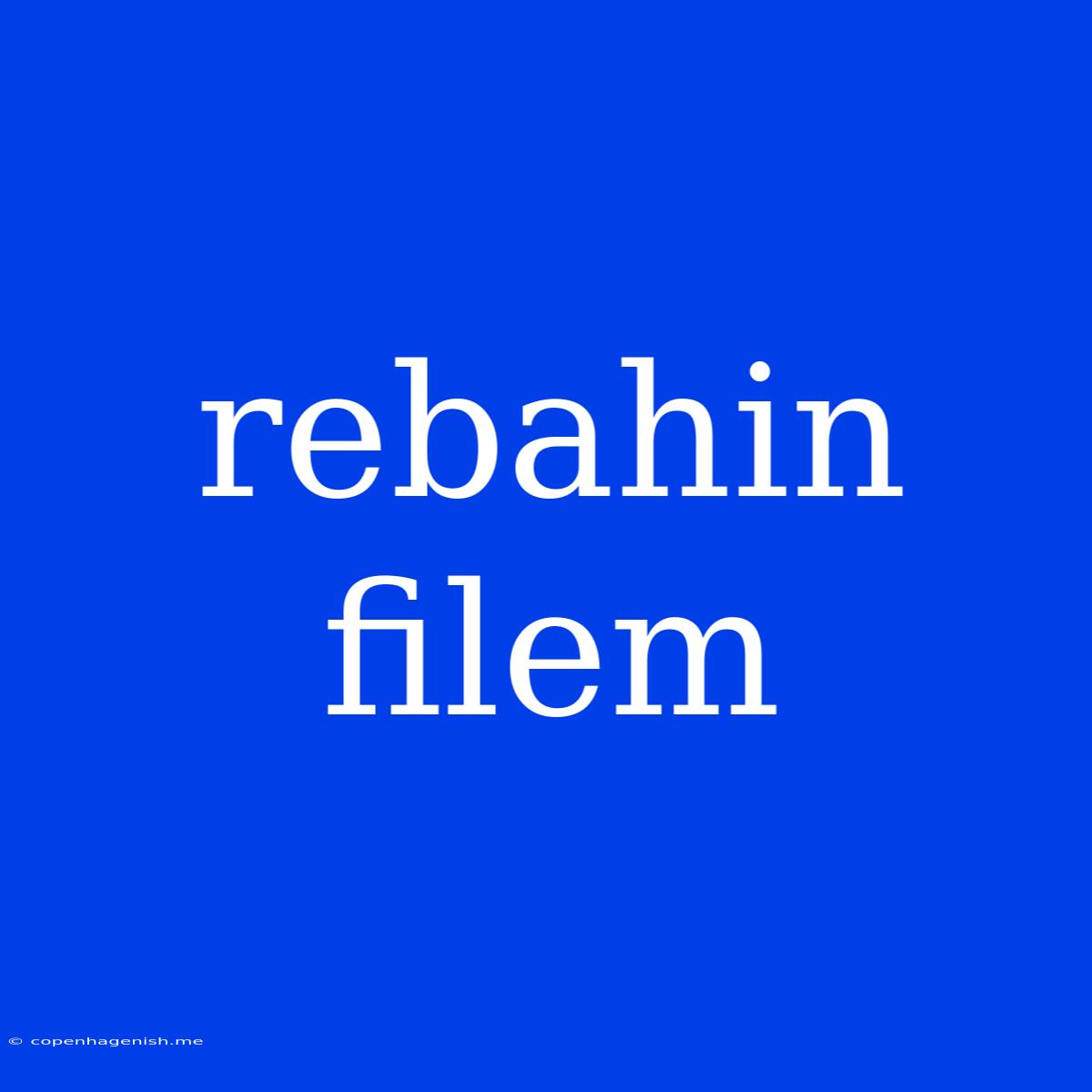 Rebahin Filem