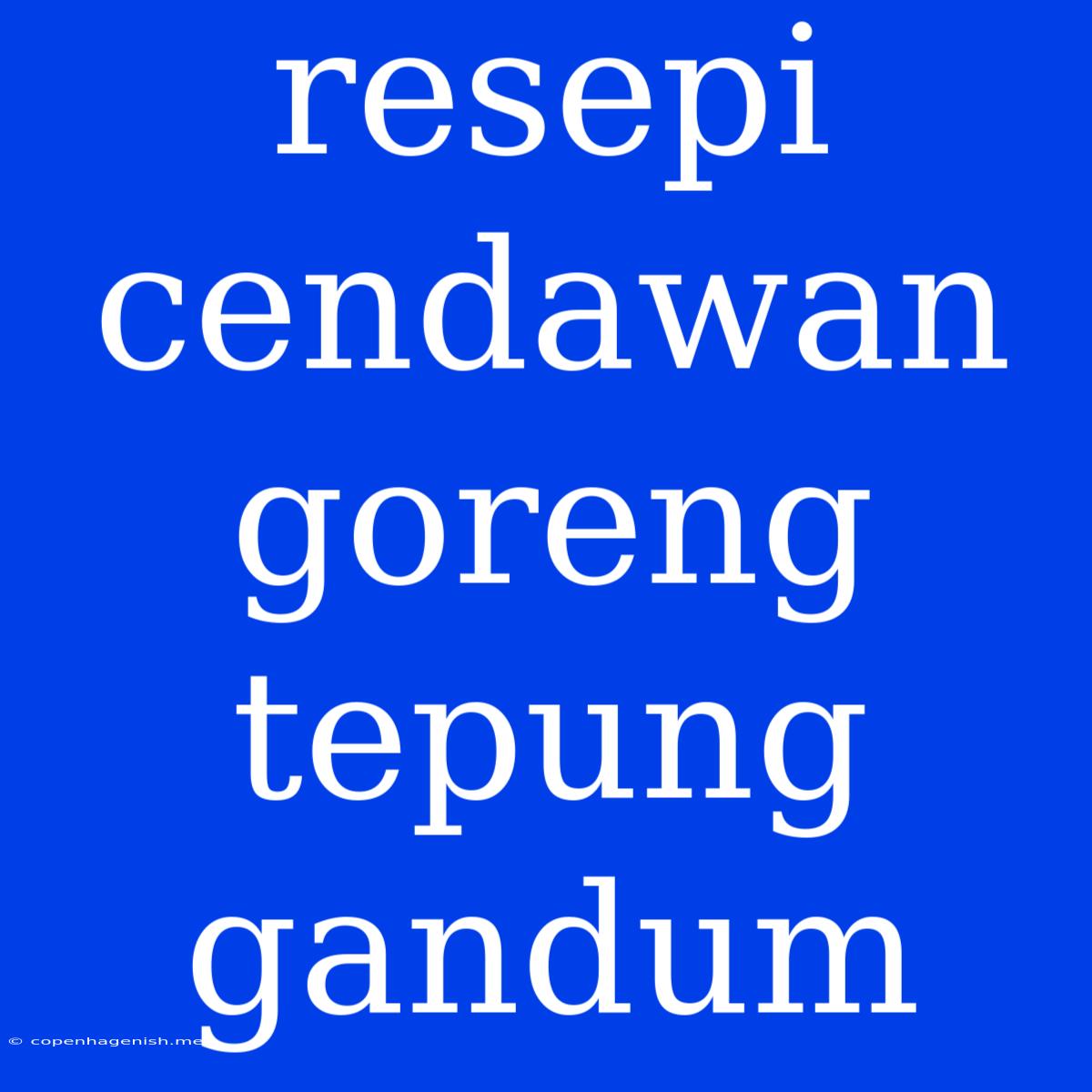 Resepi Cendawan Goreng Tepung Gandum