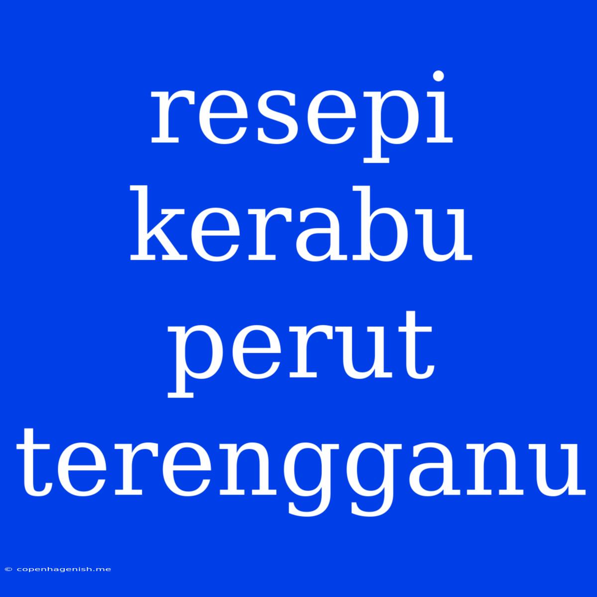 Resepi Kerabu Perut Terengganu