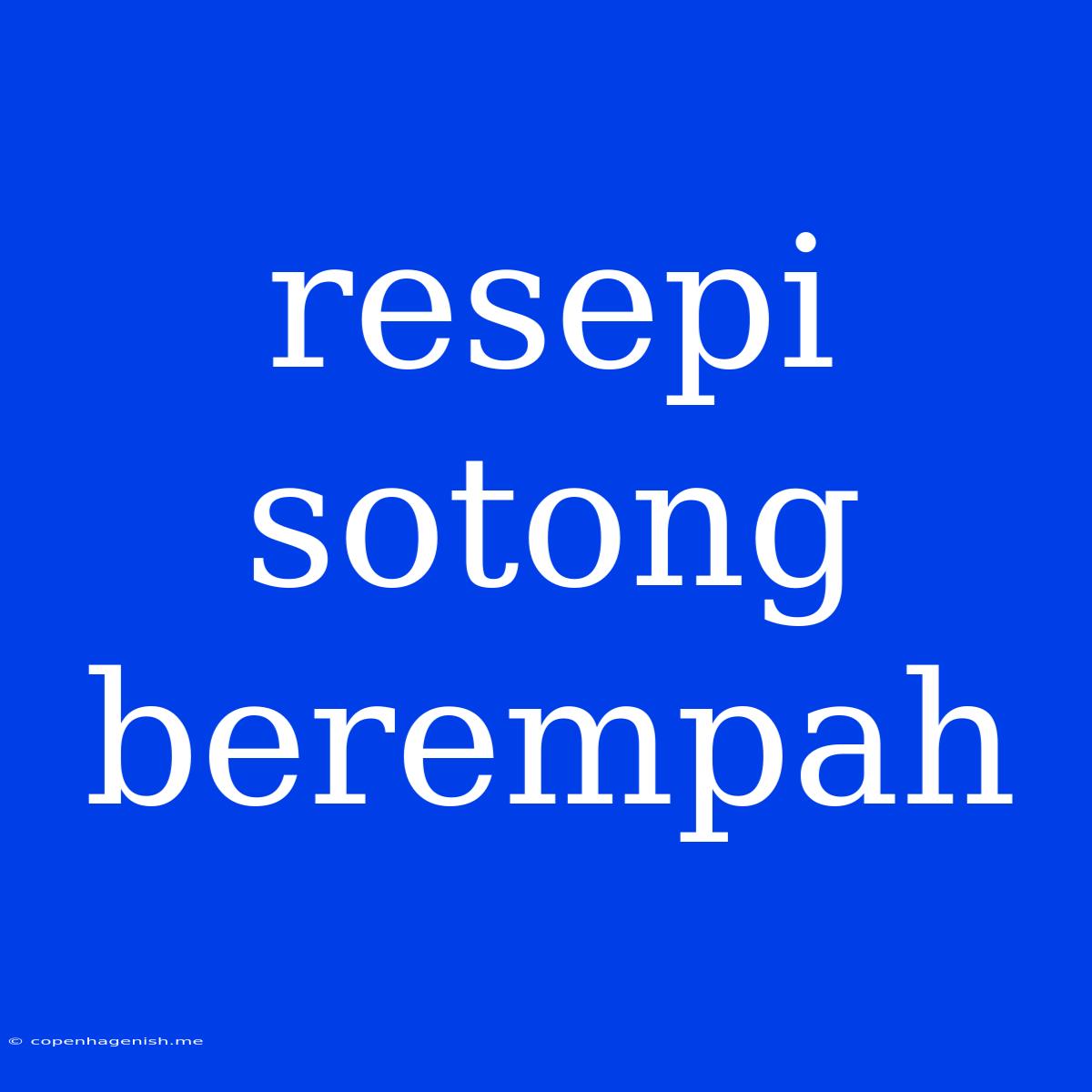 Resepi Sotong Berempah