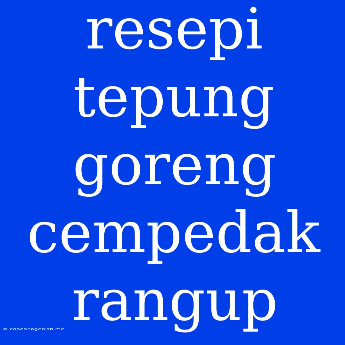 Resepi Tepung Goreng Cempedak Rangup