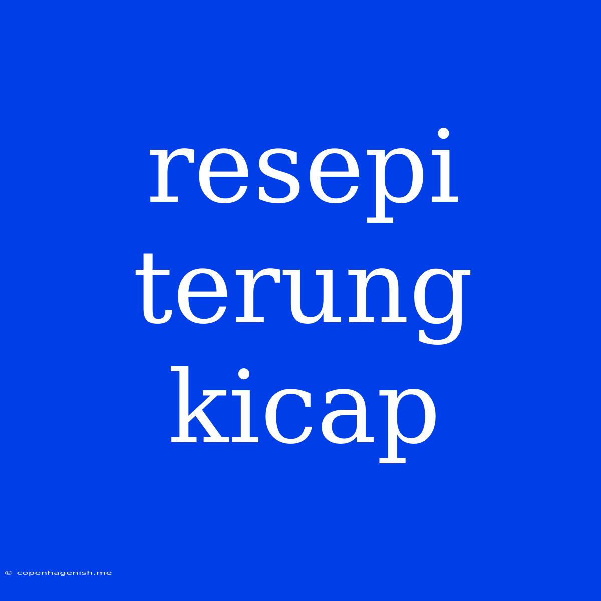 Resepi Terung Kicap