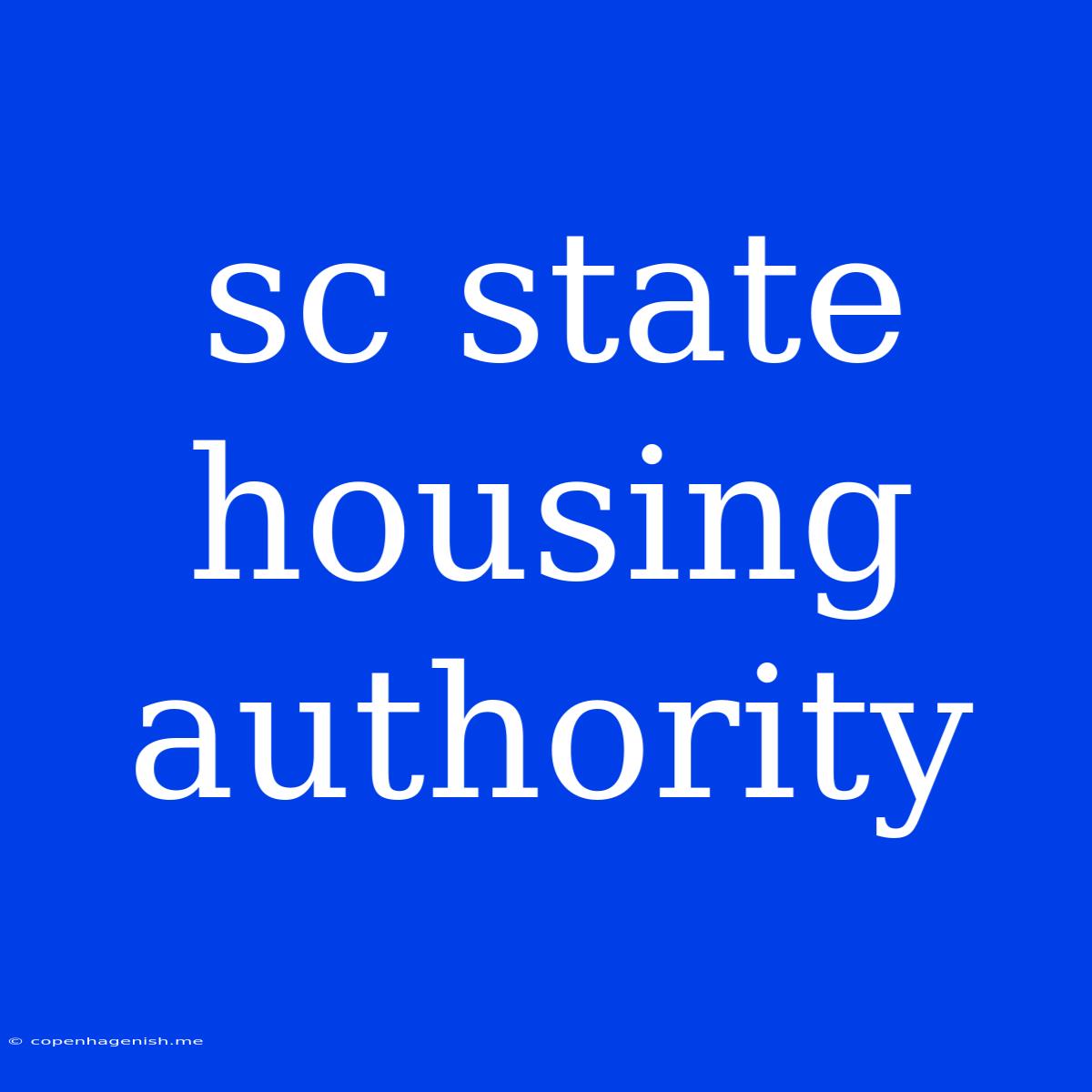 Sc State Housing Authority