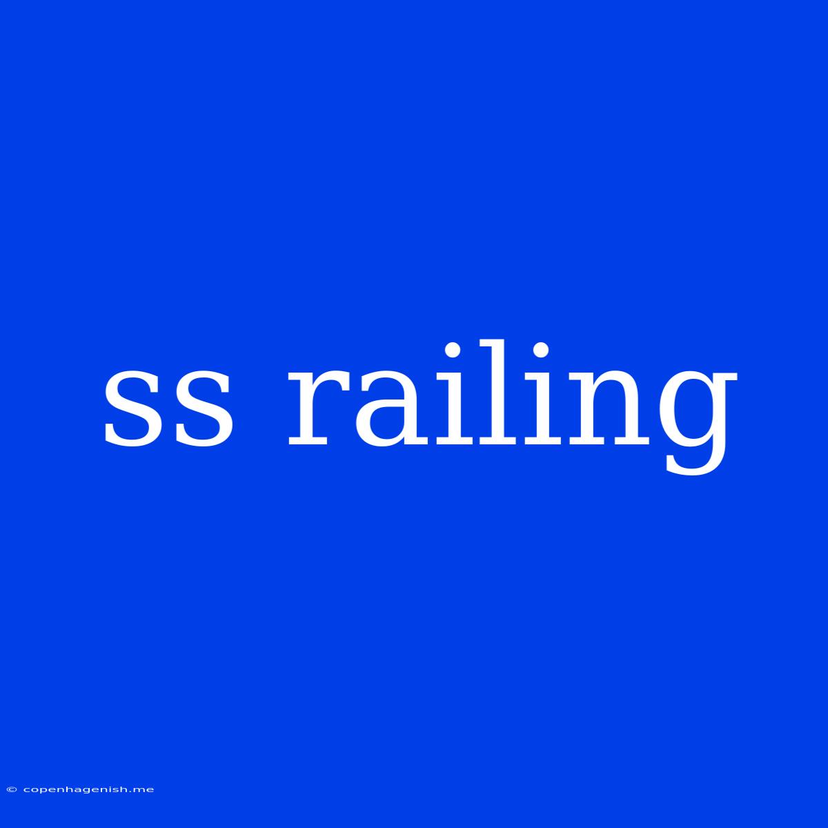 Ss Railing