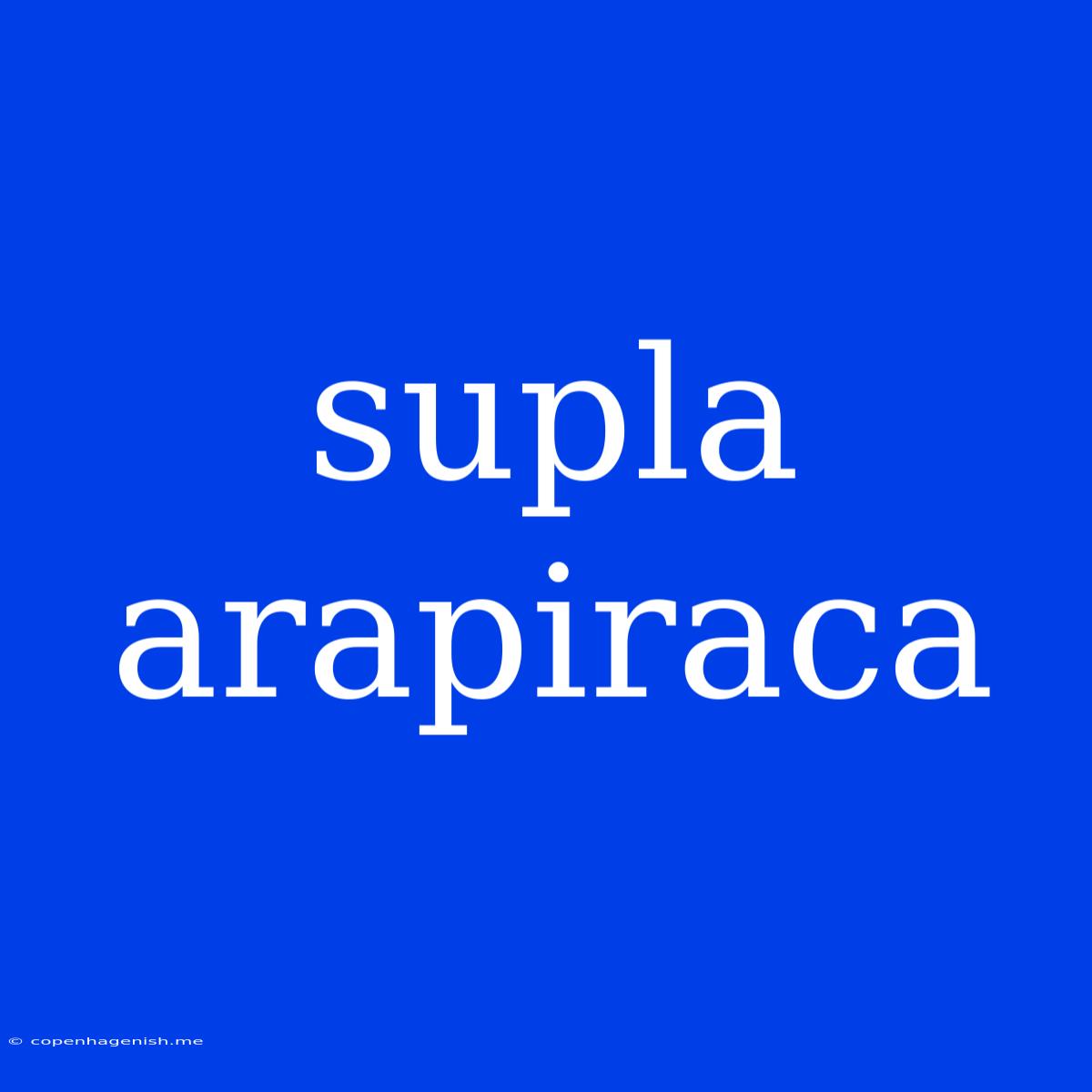 Supla Arapiraca