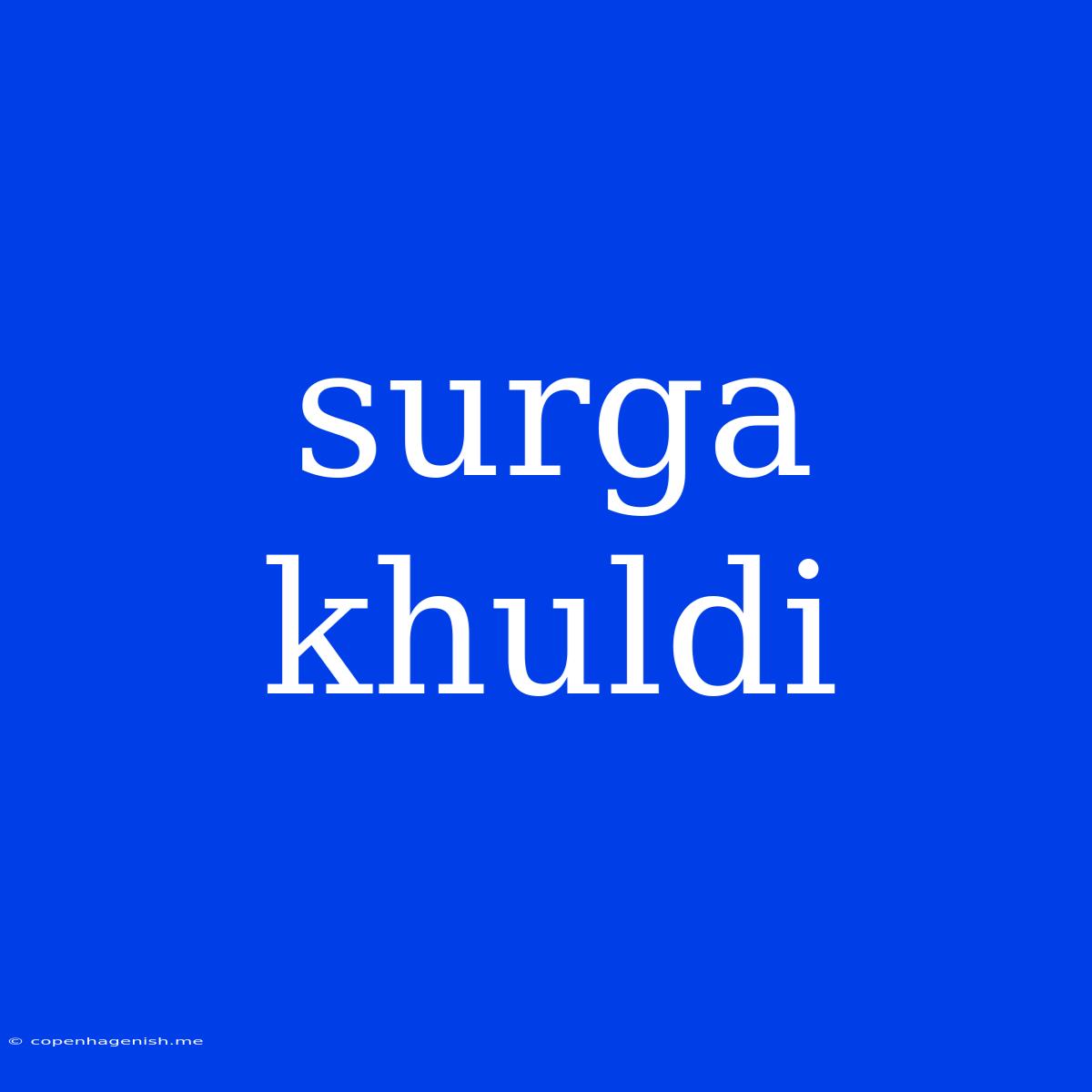 Surga Khuldi