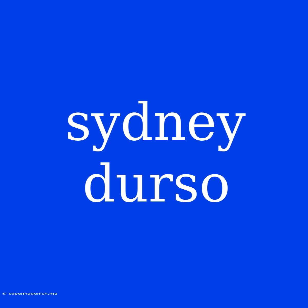 Sydney Durso